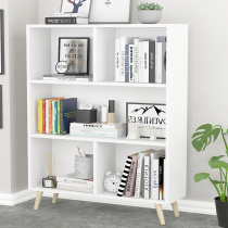 Simple modern bookshelf landing saving space home economy living room bookcase simple student combination storage cabinet