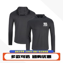 ZONEiD summer new custom long sleeve sweater hoodie men quick-dry breathable sweat-absorbing sports training shirt