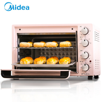 Midea Beauty PT3502 Home Multifunction Electric Oven 35 Litres Large Capacity Mechanical Oven Swivel Fork