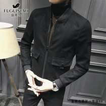 Fugui Bird Spring Autumn mens casual jacket 2021 New English style windbreaker coat trend wild baseball suit