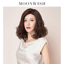 Dream Weishi wig female medium long hair partial fluffy head female curly hair pear flower hot real hair wig set