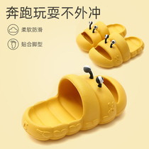 Children's slippers Xia boys girls young children 1-3 years old soft bottom anti-skid cartoon baby anti-collision children cool down summer