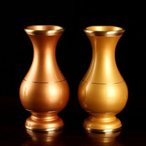 Yuantong Buddha supplies for Buddha vase pure copper Guanyin water bottle Lotus bottle home Buddha Hall vase