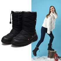 Northeast outdoor snow boots waterproof non-slip men and women minus 40 degrees new Xueli warm velvet mid-barrel ski boots High