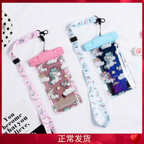 Swimming Mobile Phone Waterproof Bag Diving Cover Touchscreen Swimming Underwater Photo Cartoon Waterproof Apple Huawei Big Screen Universal