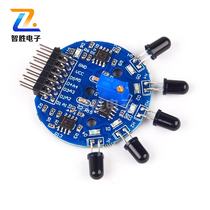 Five-way flame sensor module analog and digital dual output fire extinguishing robot 5-way flame sensor