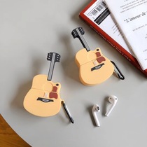 Creative fun funny electric guitar Apple Airpods1 2 generation protective sleeve headset silicone soft shell personality application