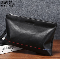 Masinu mens handbag leather clutch bag large capacity clutch bag fashion Mens envelope bag leather clip tide