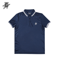 PW sweat brothers business mens short-sleeved lapel summer trend T-shirt POLO Paul shirt sports and comfortable