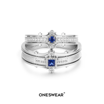 Vatican OATH ONESWEAR Duke ring 18k gold couple ring Platinum wedding ring Sapphire diamond ring