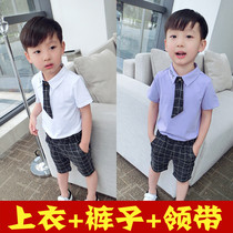 61 Childrens performance clothing Performance clothing Boy host clothing Kindergarten clothing Graduation photo clothing Summer suit