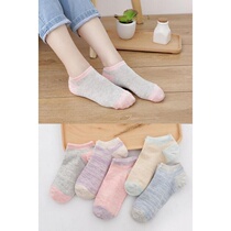 Boat socks Low-top thin section girl spring and autumn invisible socks socks sweat soft Korean cute middle tube cotton short section tide sports