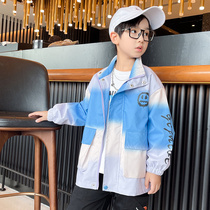 Boys jacket Spring and autumn 2021 new CUHK Tong Autumn Autumn Clothing Handsome boys Childrens autumn clothes thin