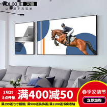 Again Snow Light Extravagant Living Room Decoration Painting Horse Creative Composition Wall Painting Modern Minimalist Bedroom Mural Nordic Restaurant Hanging Painting