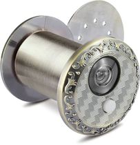 Household security door mirror cat eye with doorbell two-in-one anti-prying metal integrated door eye hole 35mm Universal