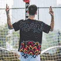 PW sweat brothers sports T-shirt trendy fashion LOGO breathable quick-drying loose sportswear basketball top short-sleeved