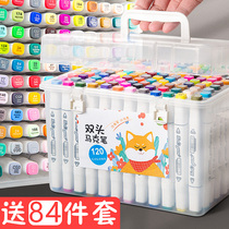 Genuine touch marker set 24 36 48 60 80-color full set of art students special painting Primary School students double-headed color water watercolor children hand-painted graffiti animation design brush