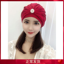 Female Length Hair Care Ear Comfort Inle Head South Korea Adult Spa Fashion Swimming Increase Fabric Pearl Swimming Cap
