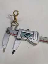 Handmade leather goods brass hardware hook clasp