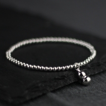 Yunling Family original silver jewelry women 3mm silver beads elastic 925 sterling silver bracelet female gourd Fulu