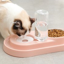 Cat bowl Double bowl Cat water bowl Dog bowl Dog bowl Automatic drinking bowl Dog bowl Anti-tipping bowl Pet supplies