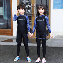 New childrens swimsuit male and female child split sunscreen quick-drying wetsuit long-sleeved trousers