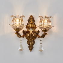 American retro living room wall lamp Simple bedroom bedside lamp Nordic staircase wall creative corridor Aisle wall lamp