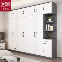 Large wardrobe home bedroom simple board wardrobe modern simple wardrobe combination four five six door bedroom wardrobe