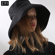  ZIYI big eaves summer fisherman hat sun hat face cover Japanese sun hat female sunscreen Korean casual all-match tide