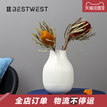 BEST WEST bank-wood real flower bouquet with floral bouquet with dining room table floral decorations for light and luxurious