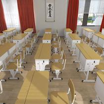 High School Students Class Table And Chairs School Classroom Children Home Desk Coaching Training Course Writing Learning Desk
