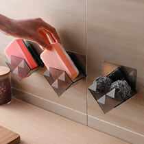 Kitchen non-perforated scour cloth rack wall-mounted sink sponge dish cloth drain rack rag storage rack rag storage rack