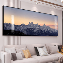 Purple Gas East to Atmosphere Living Room Decoration Painting Modern Light Lavish Minimalist Sofa Background Wall Hung Painting Horizontal version Bedroom fresco