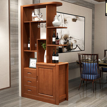 Minimalist modern living room entrance door Xuanxuan cabinet partition screen cabinet 1 m small-family-type solid wood room cabinet wine cabinet close to wall