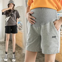 Pregnant womens shorts womens summer thin wear new summer small sports pants fashion wide leg pants casual pants