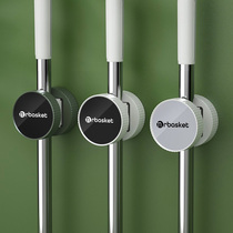 Mop adhesive hook non-perforated wall-mounted toilet mop hanger viscose strong fixing storage rack broom fixing buckle