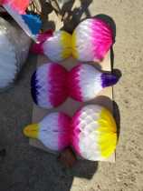 Wreath accessories (paper gourd)Take a picture of 50 Fuan Tang funeral white paper tie paper activities