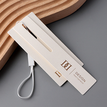The deck is customized to be logo high-end clothing store women's logo signing special paper gold clothes price tag printing card design is to make a general spot private light luxury deck custom