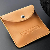 Leather earphone bag small pocket data cable storage bag portable simple earphone box small digital charging cable sub cable mini portable USB flash drive memory card protective cover