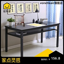 80 cm high computer desk reinforced calligraphy desk Double-layer thickened desk Large desktop painting table painting case desk customization