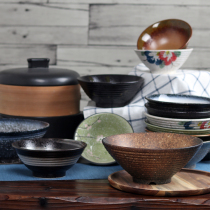 Multi-size Japanese ramen bowl High temperature underglaze color trumpet bowl Flavor thousand noodles bowl Rice bowl Japanese style soup bowl Malatang bowl