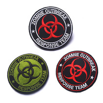 Embroidery velcro armband Resident Evil letters Zombie outbreak reaction group cloth stickers outdoor backpack decorative stickers