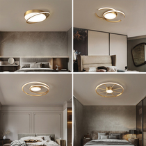 Full copper bedroom light suction ceiling lamp modern minimalist master bedroom light creative net red light cozy romantic Nordic lamps