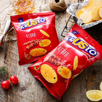 Import thin and crisp Cookie Sheet No oil Meals Food Barbecue Scallion Cream Taste snacks Non-fried Genuine Notes