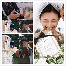 Romantic wedding photography props fashion travel photo studio photo couple theme confession wedding proposal declaration ring box