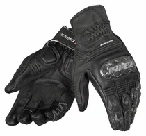 Denis Spring Summer New Motorcycle Riding Gloves Locomotive Men Track Black Leather Breathable Anti-Fall Touch Screen