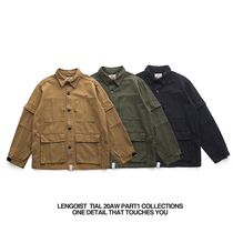 CANADIAN FATIGUE JACKET five bags of tooling hunting gear autumn winter JACKET lapel loose JACKET