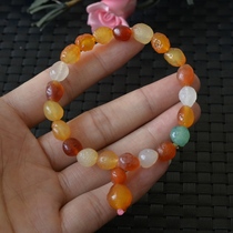 14# Natural Gobi Agate Bracelet Color Agate Original Stone Hand Chuan Lady Fashion Vintage Hand Chuen