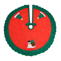 Christmas tree mat apron Christmas decorations 90cm Santa Claus snowman tree skirt ruffled tree skirt