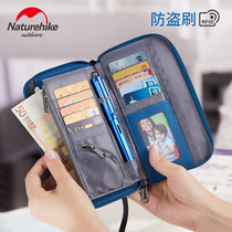 NH embezzlement passport ticket storage card package travel passport holder waterproof RFID anti-theft brush multi-function ID package
